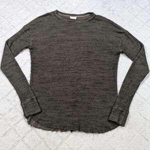 Tribe Kelley Sweatshirt Women's L Green Heather Fit Sleeves Oversized Thermal